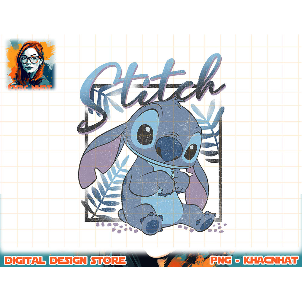 Disney Lilo & Stitch Tropic Blue Leaf Stitch T-Shirt copy.jpg