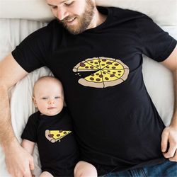 Pizza and slice shirt  Dad and Baby matching tee  Fathers day matching outfit  Baby shower gift  Pizza Shirt  Baby suit