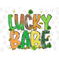 st patrick's lucky babe png sublimation design,st patricks day png,shamrock png,patricks png,st shamrock png,lucky babe