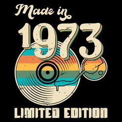 made in 1973 limited edition svg 50th birthday svg cutting files