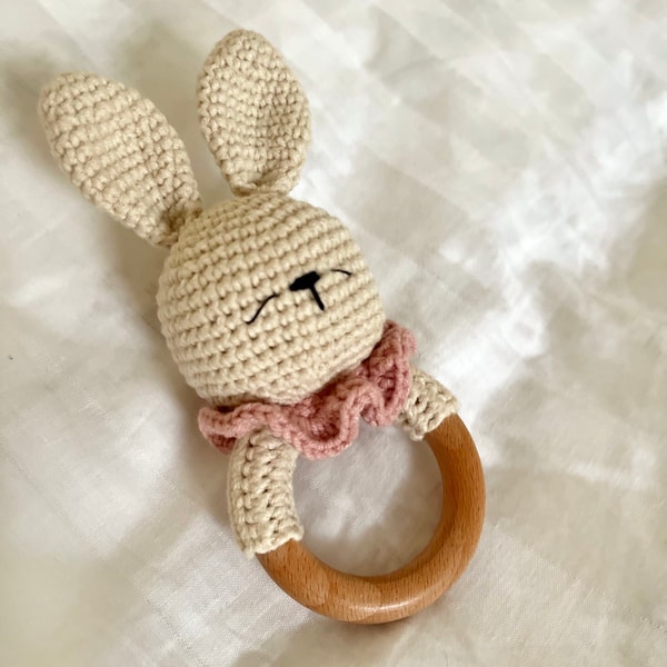 Crochet pattern PDF crocher rattle bunny baby toy | Inspire Uplift