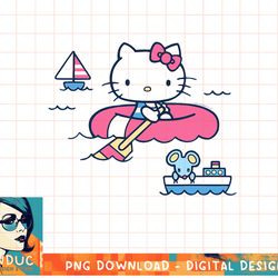 hello kitty summer boat t-shirt copy png