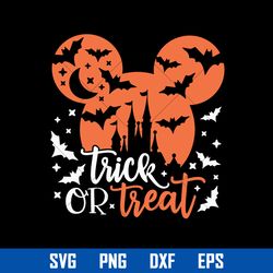 trick or treat svg, disney hallowen svg, halloween svg, png dxf eps digital file