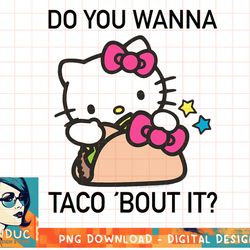 hello kitty taco 'bout it tee shirt copy png