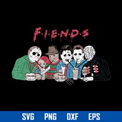 friends horror svg, horror characters svg, halloween svg, png dxf eps digital file