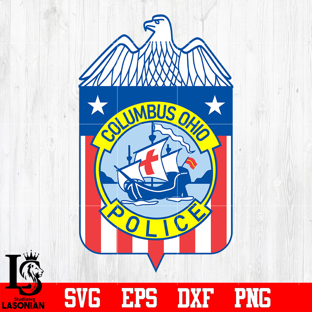 Badge Columbus Ohio Police svg eps dxf png file.jpg