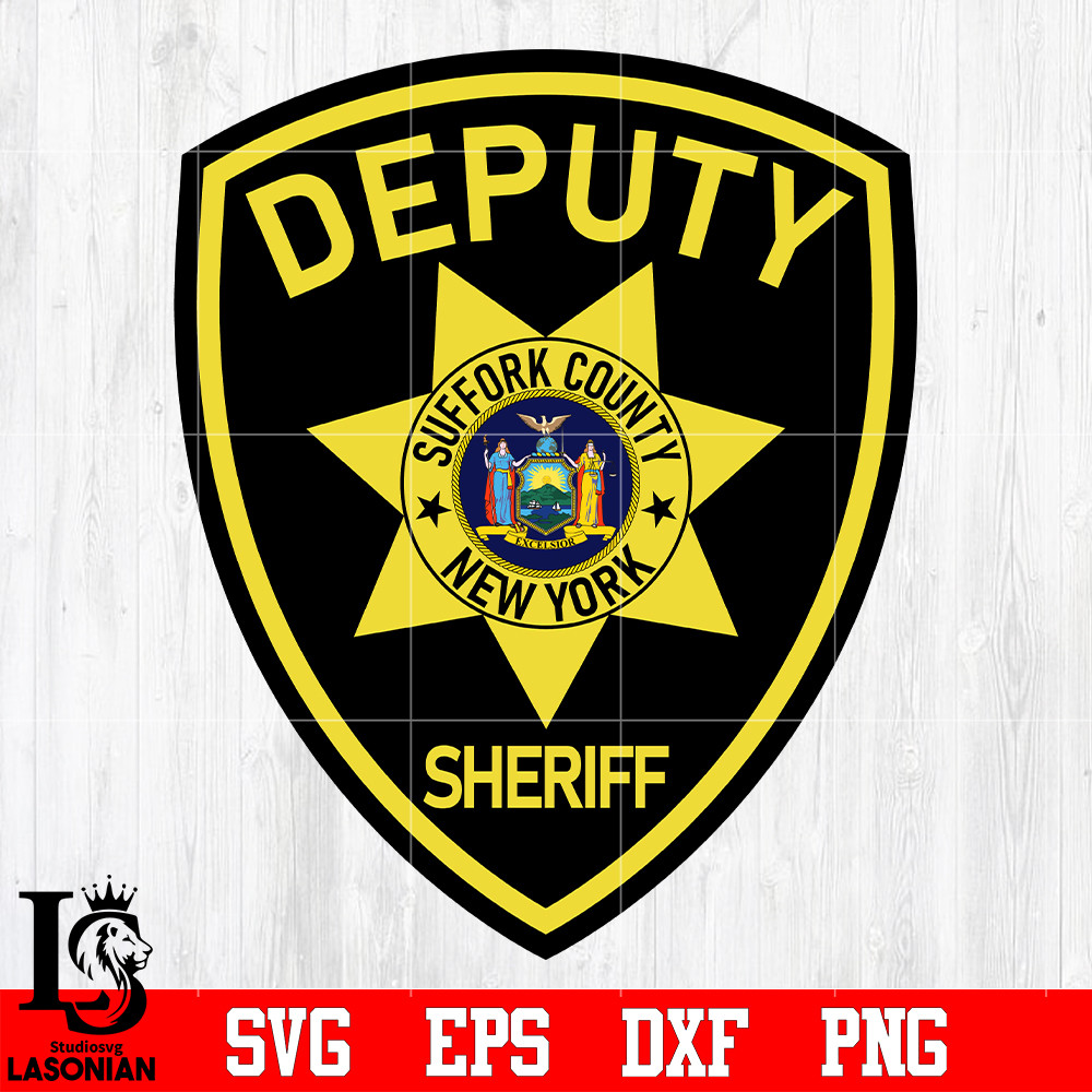 Badge Deputy Sheriff Suffolk County newyork svg eps dxf png file.jpg