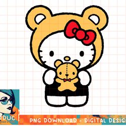 hello kitty teddy bear dress up t-shirt copy png