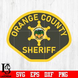 Badge Orange county california Sheriff svg eps dxf png file, digital download