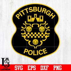 Badge Pittsburgh Police svg eps dxf png file, digital download
