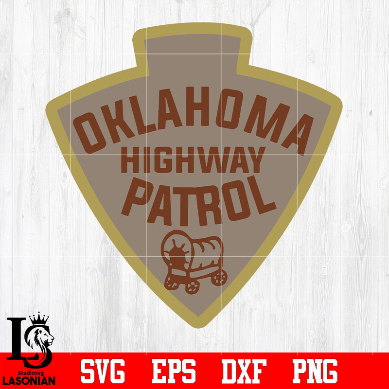 Badge Police Oklahoma highway patrol svg eps dxf png file.jpg