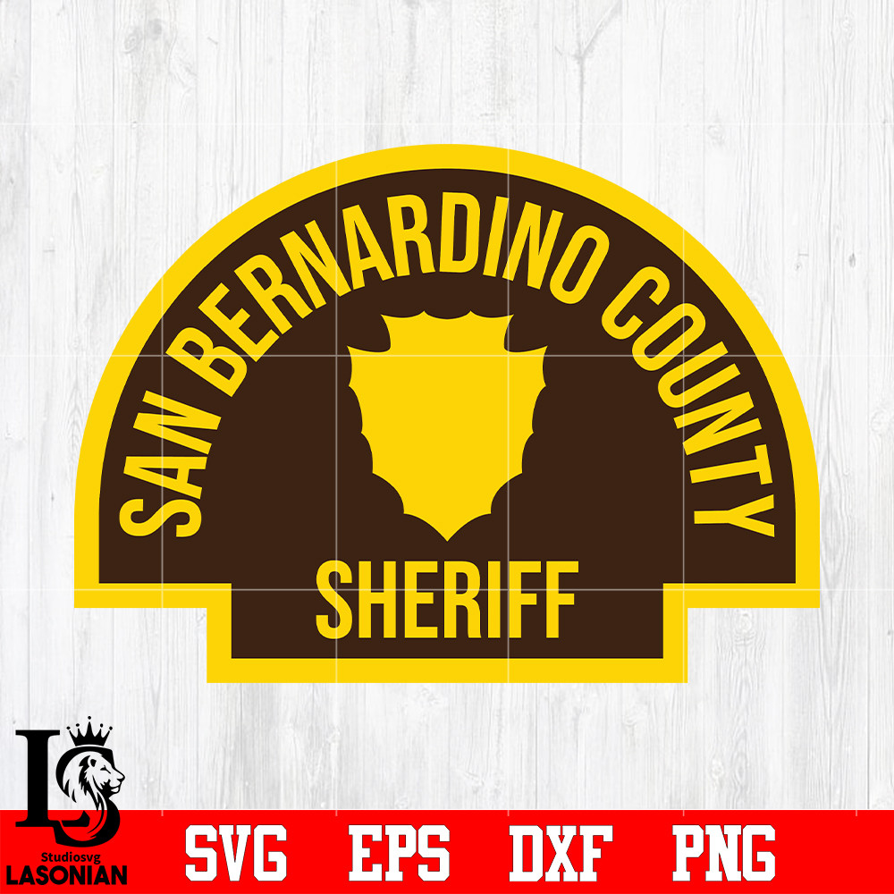 Badge San Bernardino County Sheriff svg eps dxf png file.jpg