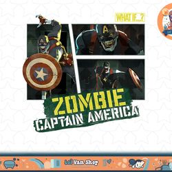marvel what if zombie captain america panel t-shirt copy png