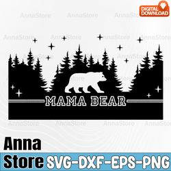 mama bear mom life libbey wrap svg,mama bear svg, three cubs svg, bear mama svg, mama baby bear svg, mom life svg