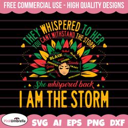 i am the storm svg, black history svg, african american svg, black history month, melanin svg, black history png,