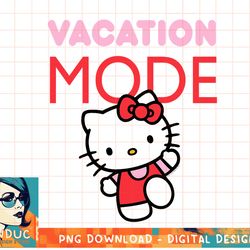 hello kitty vacation mode t-shirt copy png