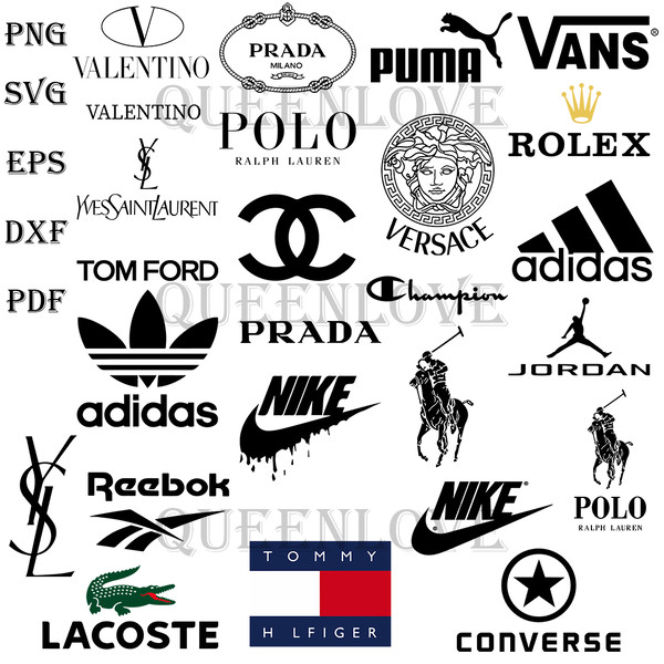 Fashion Brand Logo Bundle Svg, Ralph Lauren Svg, Prada Svg - - Inspire ...