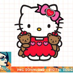 hello kitty valentine teddy bear tee shirt copy png