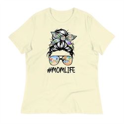 women's relaxed bluey mom life t-shirt