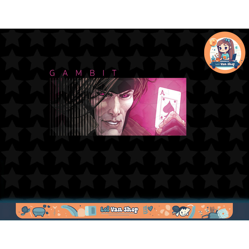 Marvel X-Men Gambit Ace of Spades Graphic T-Shirt T-Shirt copy.jpg