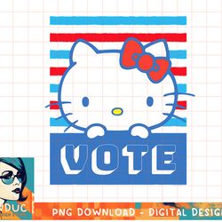 hello kitty vote stripes t-shirt copy png