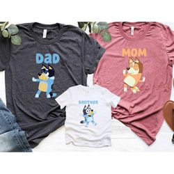 bluey birthday shirt, bluey family shirt, bluey shirt boy, bluey dad , bluey mom, bluey tshirt, bluey family birthday sh