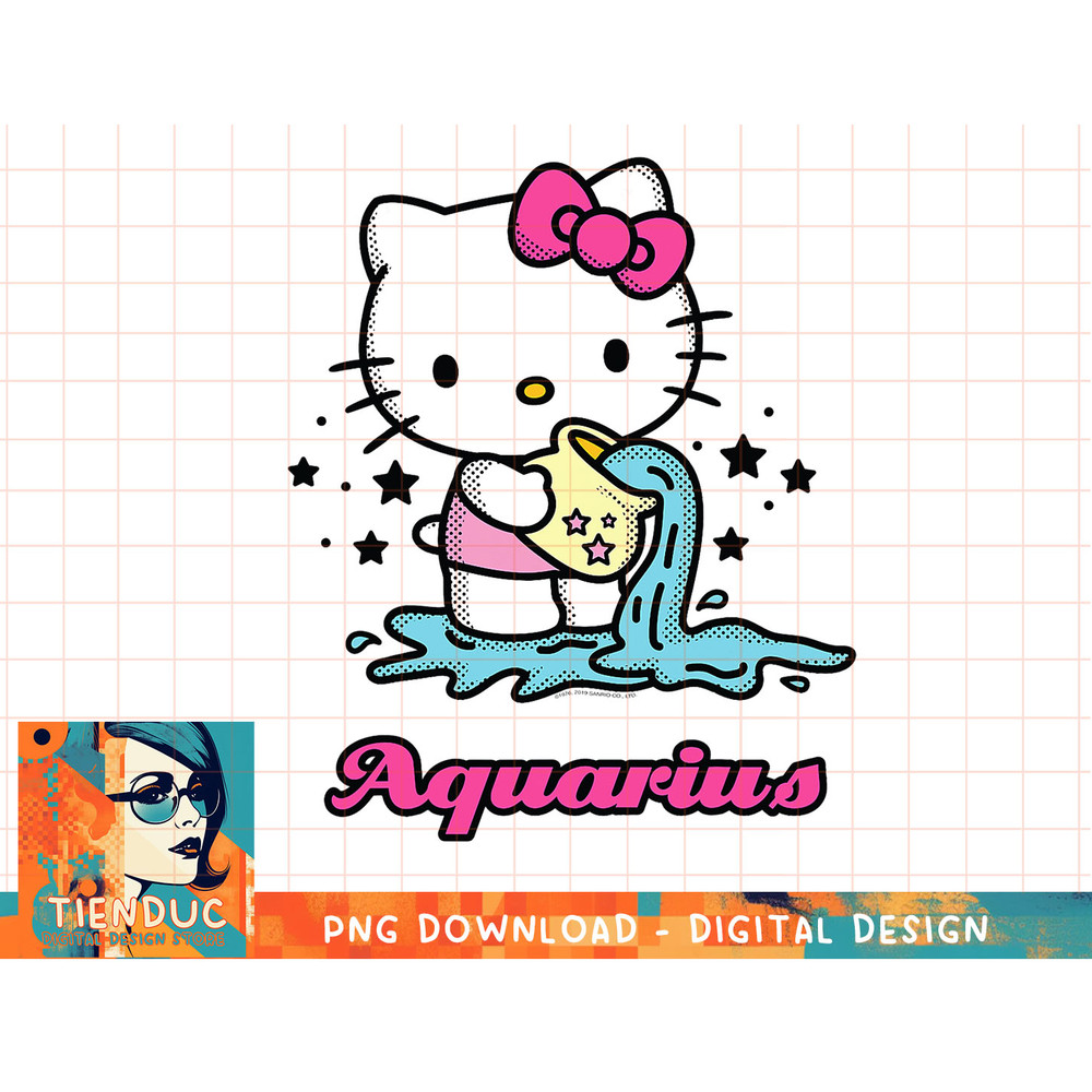 Hello Kitty Zodiac Aquarius Tee Shirt copy.jpg