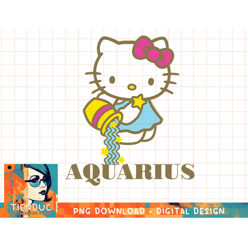 Hello Kitty Zodiac Aquarius T-Shirt copy.jpg