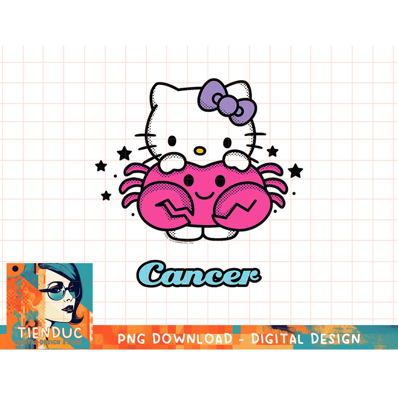 Hello Kitty Zodiac Cancer Tee Shirt copy.jpg