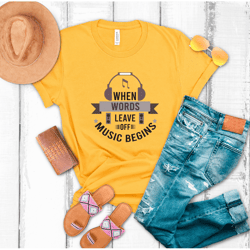 when words leave off unisex t-shirt