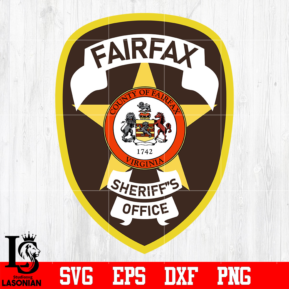 Badge Fairfax Sheriffs Office svg eps dxf png file.jpg
