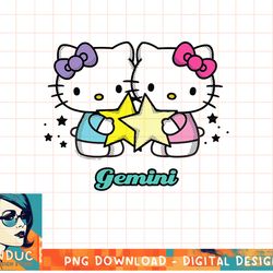 hello kitty zodiac gemini tee shirt copy png