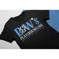 playground cafe - funny dad mom shirt - gift for dad mom - cute bluey inspired shirt - cafe tee -father's day shirt -mot