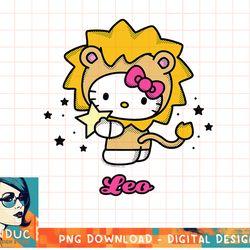 hello kitty zodiac leo tee shirt copy png