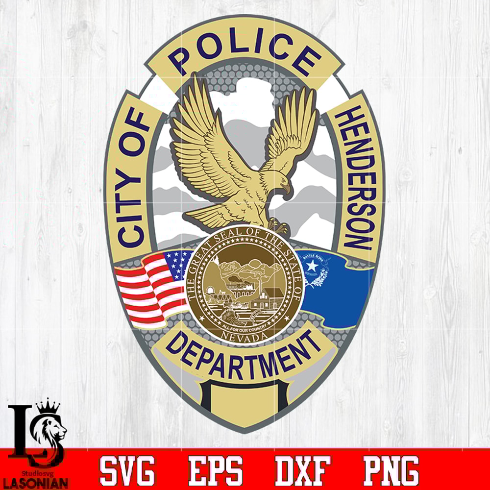 Badge Police City of Police Henderson Department svg eps png dxf file.jpg