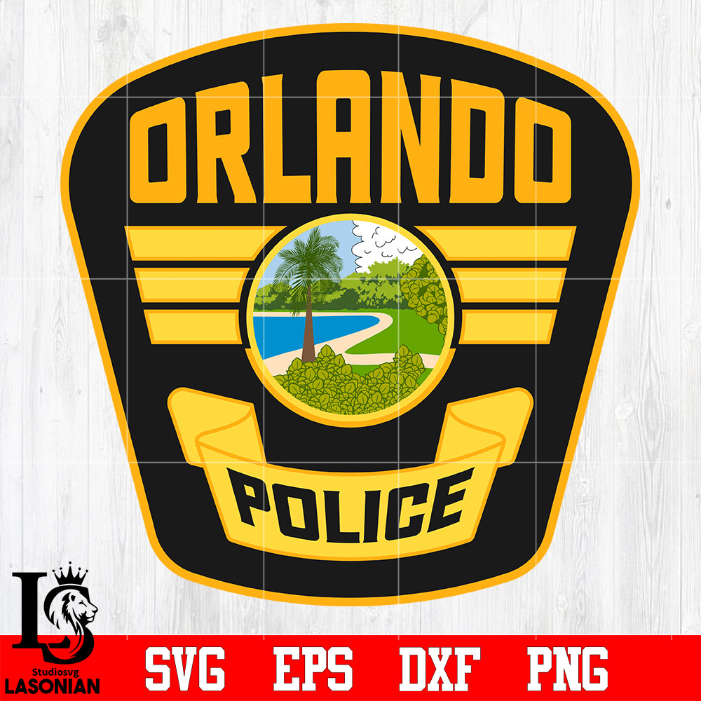 Badge Police Orlando svg eps dxf png file.jpg