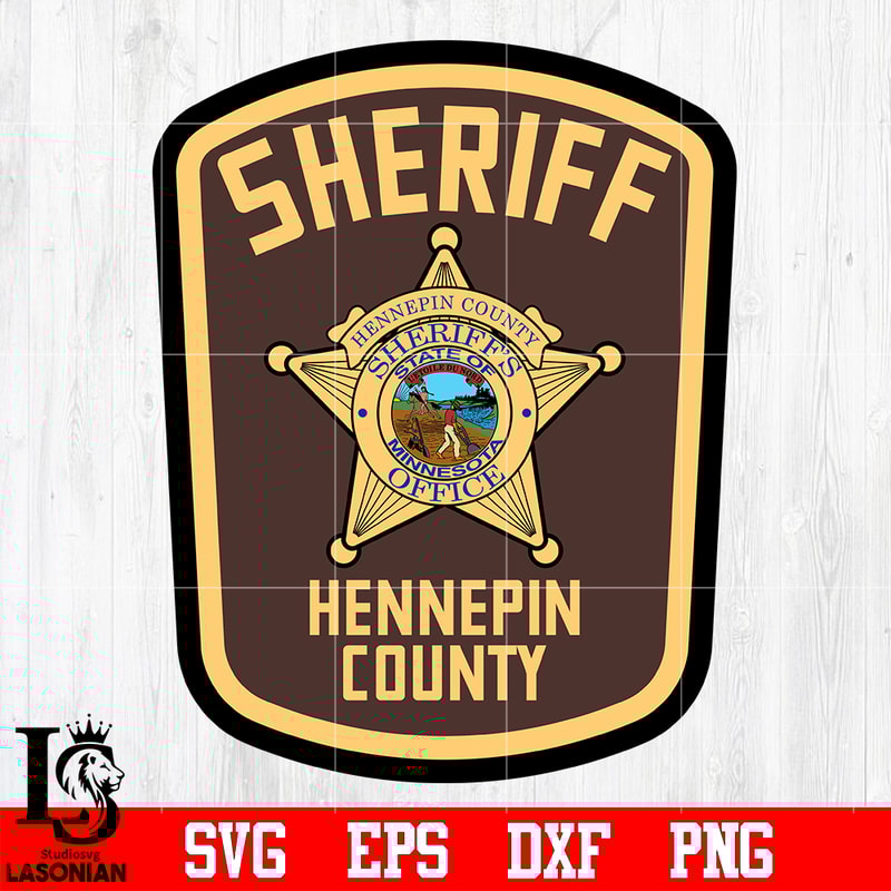 Badge Sheriff Hennepin County svg eps dxf png file.jpg