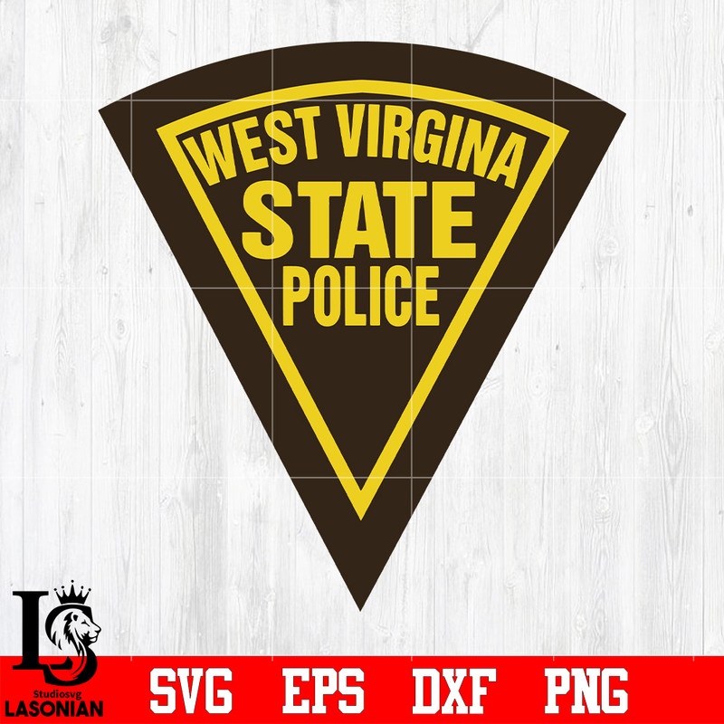 Badge West Virgina State Police svg eps dxf png file.jpg