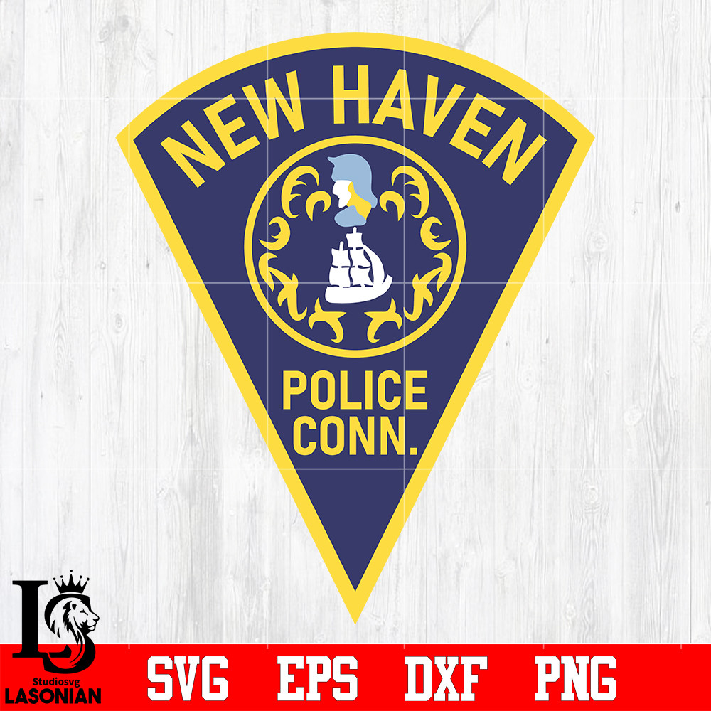 Badge New Haven Police conn svg eps dxf png file.jpg