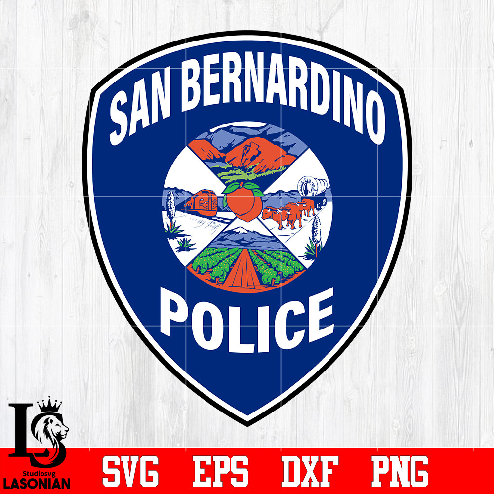 Badge San Bernardino Police svg eps dxf png file.jpg