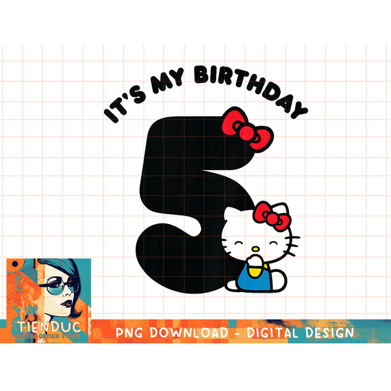 Kids Hello Kitty Its my 5th Birthday T-Shirt copy.jpg