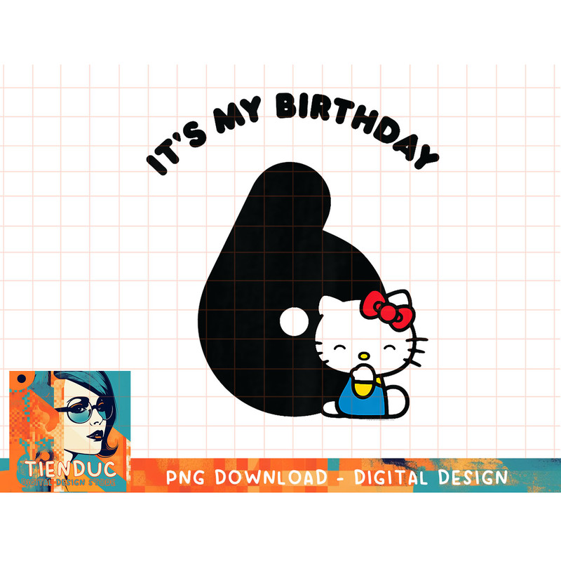 Kids Hello Kitty It's my 6th Birthday T-Shirt copy.jpg