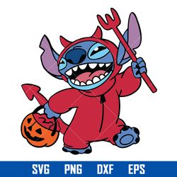 devil stitch svg, disney hallowen svg, halloween svg, png dxf eps digital file