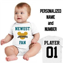 jaguars baby, newest jaguars fan, jaguars baby t-shirt, funny baby bodysuit, child boy's girl's birthday gift baby showe