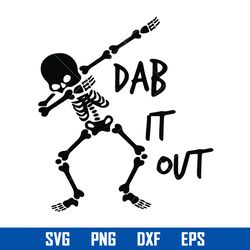 dab it out svg, skeleton dacing svg, halloween svg, png dxf eps digital file
