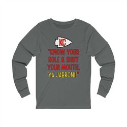 unisex jersey long sleeve tee kansas city chiefs