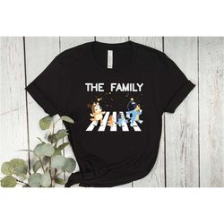 bluey family shirts, bluey family sweatshirt, bluey and bingo sweatshirt, dad shirt, mom shirt, dog shirt, cartoon shirt