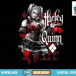 batman arkham knight harley quinn dice t-shirt copy png