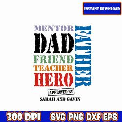 mentor, dad, friend, teacher, hero svg, father's day svg, bundle, dad svg, daddy, best dad, whiskey label, happy fathers
