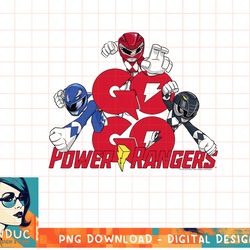 power rangers go go power rangers group shot t-shirt copy png